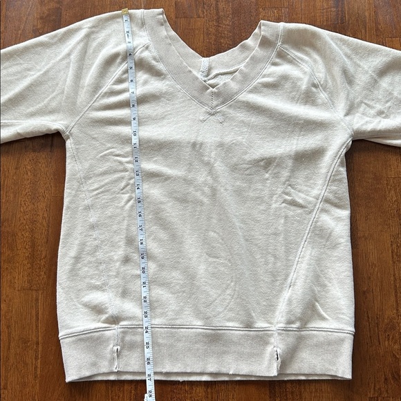 Aerie womens minimalist running errands long sleeve relax fit cream shirt XXS​ - Picture 3 of 7